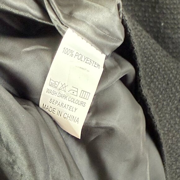 Sunfere Camilla Square Neck Tweed Pearl Trim Mini Dress Womens M Black NEW - Picture 9 of 12